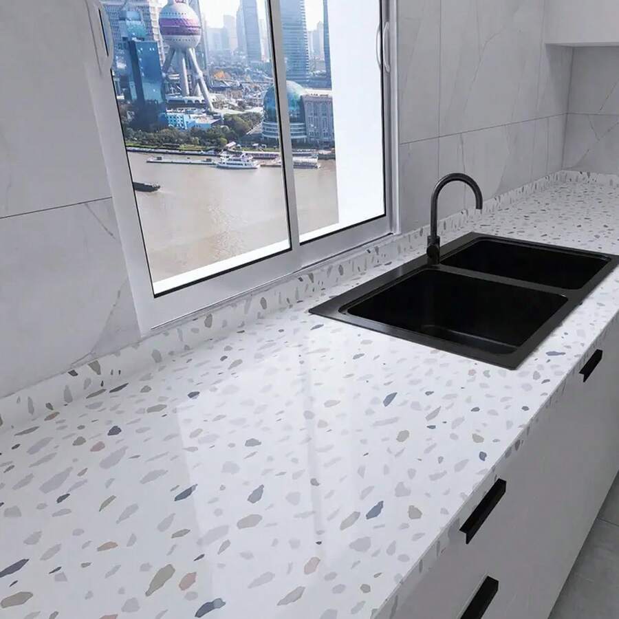 Black & Golden Marble Peel And Stick Wallpaper Waterproof, Self