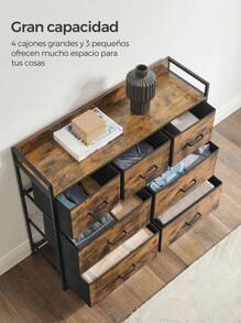 SONGMICS Drawer Storage Cabinet - 棕色 - 查看 3