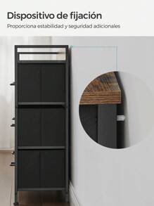 SONGMICS Drawer Storage Cabinet - 棕色 - 查看 5