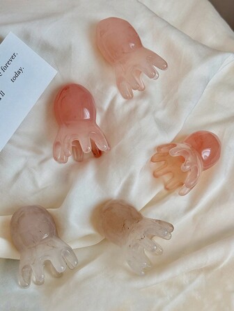 1 Pc Wide-Tooth Comb Head Massage Hair Comb With Cute Octopus Shape, Resin Material, Rounded Teeth, Comfortable Scalp Massage, Four Colors Available Hair Tools, Brushes, Edge Brush Hair Comb Hair, Detangling Brush, Ball Brush, Mini Hair Brush Set, Wooden Comb, Hair Brush, Edge Brush Hair Comb, Hair Brush Set, Brush, Hair Brush, Barber, Hairdressing Equipment, Hairstyle, Hairdressing, Hair Brush, Brush Hair Brush Set, Comb Hair, Comb For Curls, Detangling Brush, Hair Brush For Women, Barber Accessories, Barbershop, Hairdressing Equipment