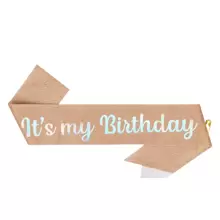 1 件，‘这是我的生日’ 男女适用腰带丝带，生日快乐腰带亮粉色白色玫瑰金色黑色带彩虹箔腰带，适合 16 岁 18 岁 21 岁 30 岁 40 岁 50 岁 60 岁 70 岁 80 岁 90 岁生日腰带礼物或任何生日派对，适合任何年龄段 - 彩色 - 查看 8