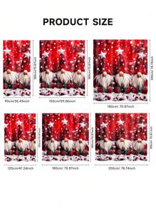 1/2/3/4 Pieces Three Christmas Gnomes Pattern Digital Printed Waterproof Shower Curtain, Bathroom Set, Bathroom Non-Slip Mat, Toilet U-Mat, Toilet Cover, Comes With 12 Hooks And 1 Shower Globe, Perfect Christmas Gift For Yourself And Your Family, Multiple Sizes Available! Home Bathroom Decor Fall Decor Bathroom Accessories Back To School