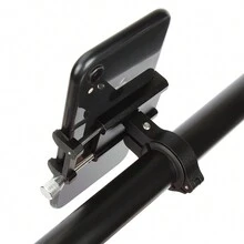 Bicycle Phone Holder, Aluminum Motorcycle Phone Holder, Bicycles, Motorcycles, Scooters, E-Bike Universal Phone Holder, Rotating Phone Holder For 3.5-6.2 Inch Smartphones, Navigation System - 黑色 - 查看 5