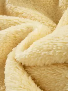 男士休闲保暖加厚抓绒连帽卫衣，秋冬季长袖上衣 - 深灰色 - 查看 4