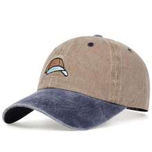 1 件装男士刺绣棒球帽，户外运动水洗可调节防晒休闲帽，适合春季、秋季、旅行、海滩、派对 - 彩色 - 查看 5