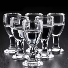 6pcs/Set Mini Sake Cups - 0.37oz Reusable Insulated Glass Sake Cups, Multipurpose, Birthday, Christmas, New Year Gift