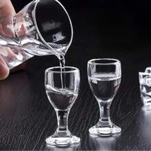 6pcs/Set Mini Sake Cups - 0.37oz Reusable Insulated Glass Sake Cups, Multipurpose, Birthday, Christmas, New Year Gift
