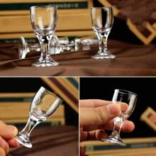 6pcs/Set Mini Sake Cups - 0.37oz Reusable Insulated Glass Sake Cups, Multipurpose, Birthday, Christmas, New Year Gift
