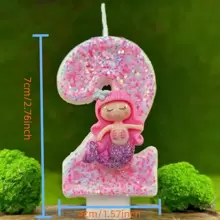 Đồ trang trí thủ công cho tiệc sinh nhật Nàng tiên cá màu hồng không chỉ là nến, chúng còn là cảm xúc. Mỗi con số tượng trưng cho năm bạn đã trải qua, tiếng cười, nước mắt, thử thách và thành tựu, được thắp sáng nhẹ nhàng tại thời điểm này.,Trang trí phòng,Quà tặng - Nhiều màu - Xem 8