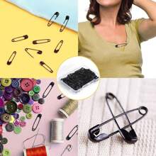 120pcs/300pcs Premium Black Pins,0.75inch Metal Pins Small, Versatile, And Easy-To-Use Sewing Notions For Crafting, Quilting, And DIY Projects - High-Quality, Rust-Resistant And Corrosion-Free(Box Not Include ) - Multicolor - View 7