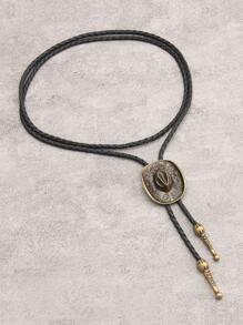 1 件復古嘻哈風格西方牛仔帽波浪邊緣雕刻花朵龐克項鍊男女通用,也可用作情侶禮物。包括 Polo 領編織皮革襯衫項鍊。 - 捲邊款 - 查看 5