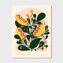 1 张艺术帆布海报 - 鲜艳的花卉图案，无框，适合卧室、办公室、客厅、咖啡厅、酒吧的室内墙壁装饰 - 独特的装饰艺术、现代、复古风格艺术品，适合春季、冬季 - 彩色 - 查看 10