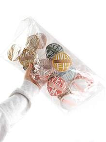 随机柔软不掉粉的棉花糖化妆海绵，易于上妆不结块，干湿两用，打造无痕妆容，方便旅行携带的化妆海绵 - 彩色 - 查看 12