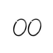 2Pcs 20G Unisex Thin Fake Septum Nose Ring Hoop,18G 16G Fashion G23 Titanium Hypoallergenic Labret Fake Lip Ring ﻿18K Gold Plated Cartilage Earrings Hoop Tragus Daith Helix Rook Conch Earring Women And Men Body Pierecing Jewelry