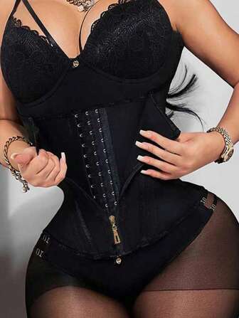 1入女性拉力膠腰封，拉鍊式腰身束帶，適用於多種場合，塑身美體，運動專用