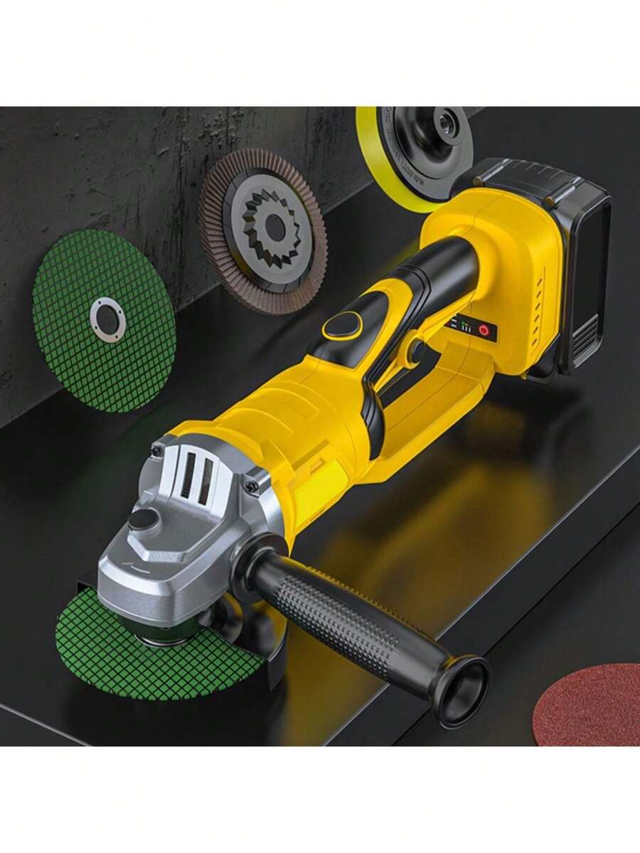 1 Piece Angle Grinder, Brushless Electric Grinding Tool,3 Gear