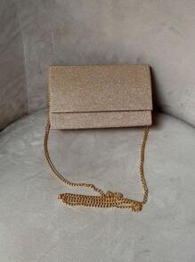 Bolsa de Glitter, Bolsa de Embreagem Elegante para Mulheres - Dourado - Visão 1