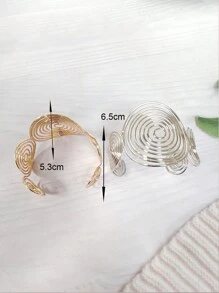 时尚螺旋金属手链，可调节，适合女性 - 手鐲 - 查看 8