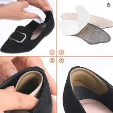 High Quality 8 Pieces (4pairs)Heel Clip Padding For Loose-Fitting Shoes, Heel Pad For Men And Women With Shoes That Are Too Big, Padding Improves Shoe Fit And Comfort And Prevents Heel Slipping And Blistering (4pairs) (Black, Beige), For Women Men Sneakers Shoes, Casual Shoes, Women Pumps Women Heels