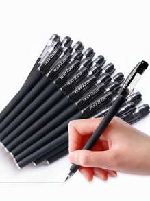 20支装0.5毫米黑色圆珠笔 - 书写流畅，防水，是学生、办公室、商务签名和考试的理想之选，也是返校必备品。