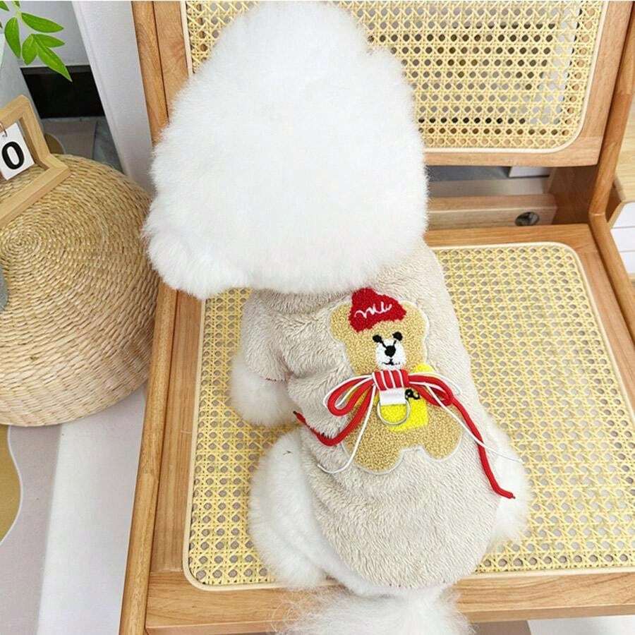 One Pet Winter Pet Vest, Plush Thick Dog Clothing, Cat Pullover