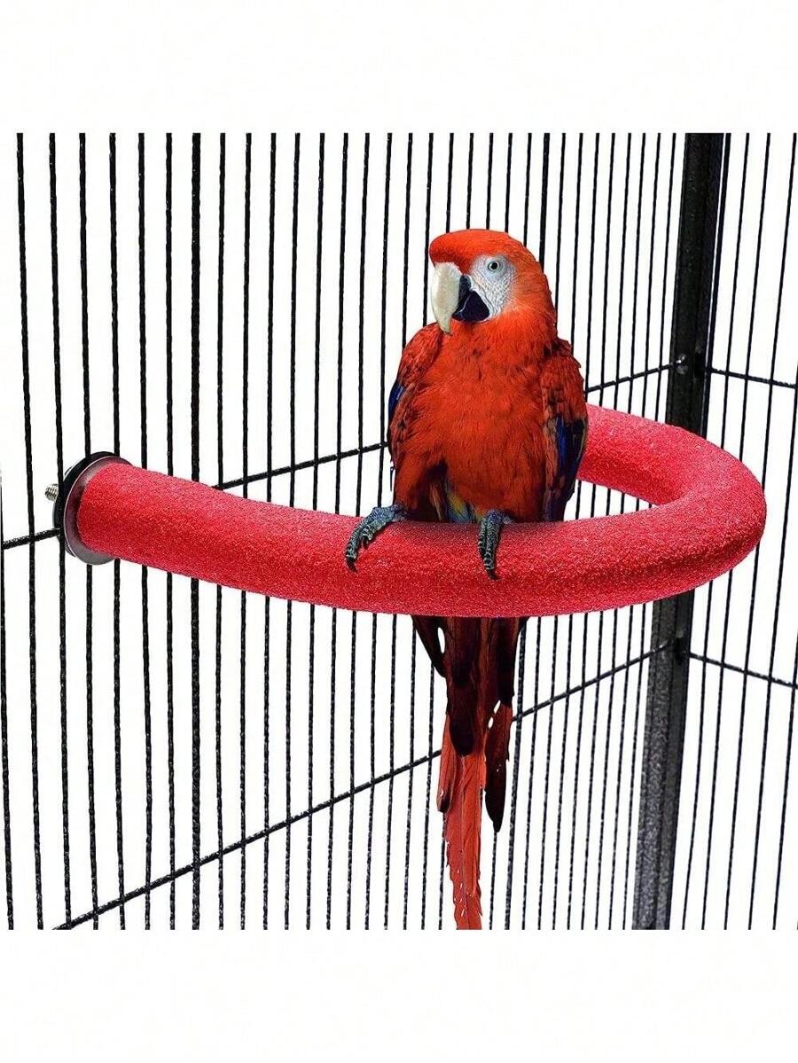 Picture of Perch Stand, U Shape Quartz Sands Bird Stick Paw Grinding Rough ...