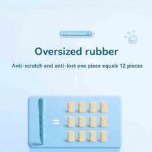 3件装,卡通动漫创意莫兰迪彩色孔橡皮擦,青少年男孩女孩居家课堂铅笔写字素描绘画专用修正改涂鸦橡皮擦,期末考试居家教育圣诞节节日礼物礼品,孔橡皮擦文具套装 - 彩色 - 查看 7