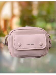 Women's Crossbody Bag With Multiple Zippers, Versatile And Practical Bag - Hồng - Xem 2