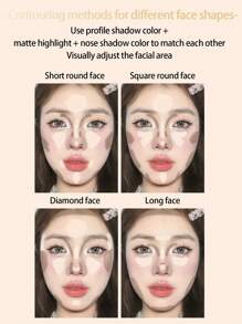 VEECCI 自由且易于绘制的高光和轮廓调色板哑光荧光笔 - V02 Misty Peach Grey - 查看 9