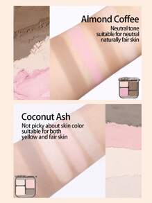 VEECCI 自由且易于绘制的高光和轮廓调色板哑光荧光笔 - V02 Misty Peach Grey - 查看 5