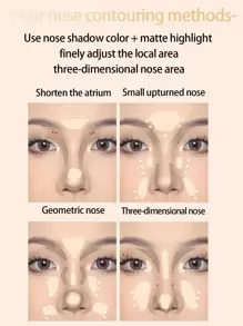 VEECCI 自由且易于绘制的高光和轮廓调色板哑光荧光笔 - V02 Misty Peach Grey - 查看 8