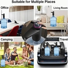 5 加仑饮水机：USB 可充电水壶泵 - 便携式、自动和电动 - 适合家庭、办公室和户外使用。 - 彩色 - 查看 4