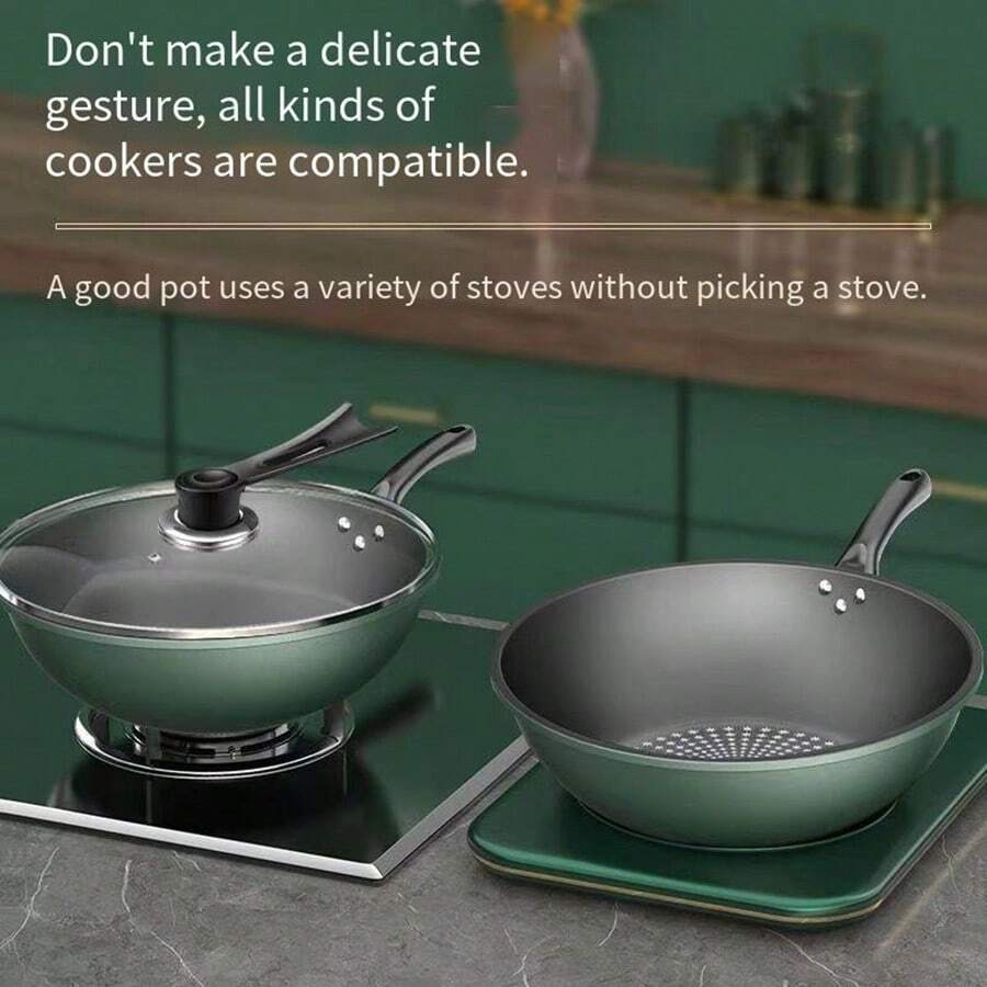 2In1 Oedersia Frying & StirFry Pan, NonStick Cooking Pot, Suitable