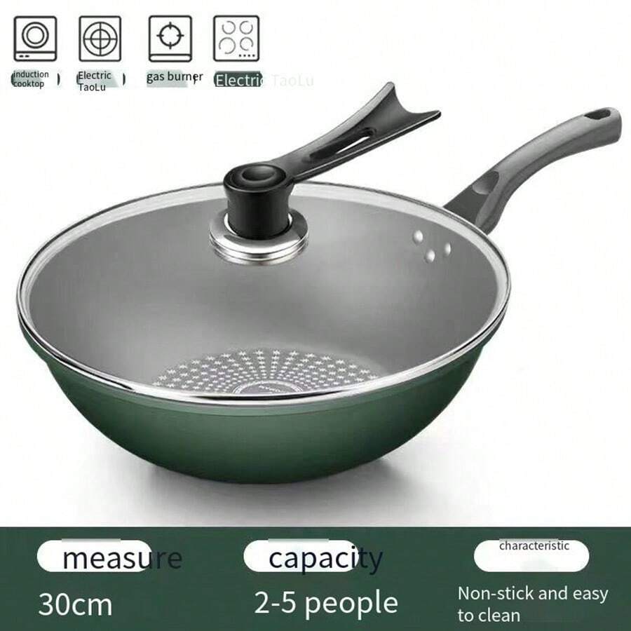 2In1 Oedersia Frying & StirFry Pan, NonStick Cooking Pot, Suitable