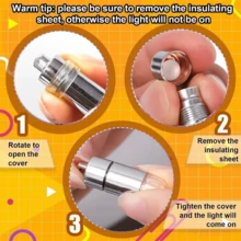 10 件/套电池供电迷你 LED 气球，LED 派对灯适用于纸灯笼、气球、婚礼、万圣节、圣诞派对装饰 - 多色 - 查看 3