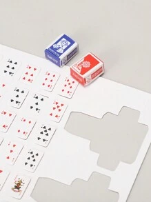 1 套/54 张迷你扑克牌派对游戏、多人纸牌游戏、微型系列、互动游戏、派对游戏、节日游戏、创意礼品、节日配件、生日派对用品、生日礼物、适合万圣节/圣诞节/感恩节的成人派对游戏 - 彩色 - 查看 4