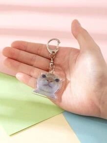 1 件亚克力表情包趣味奇怪动物钥匙扣奇怪猫/奇怪仓鼠/奇怪鱼/奇怪狗/丑陋动物主题钥匙扣配件/背包装饰/书包挂件/书包配件/钱包吊坠/朋友礼物汽车配件学校背包动物可爱哥特 Y2k - 彩色 - 查看 10