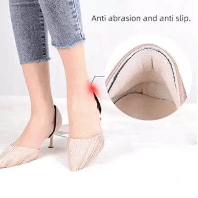 High Quality 8 Pieces (4pairs)Heel Clip Padding For Loose-Fitting Shoes, Heel Pad For Men And Women With Shoes That Are Too Big, Padding Improves Shoe Fit And Comfort And Prevents Heel Slipping And Blistering (4pairs) (Black, Beige), For Women Men Sneakers Shoes, Casual Shoes, Women Pumps Women Heels
