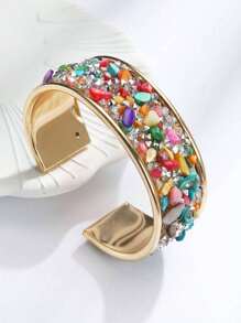 1 件女士彩色天然贝壳和玻璃水晶手镯 - 手鐲 - 查看 12