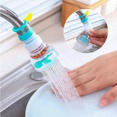 1pc Universal & Expandable Kitchen Faucet Filter, Rotatable & Expandable, With Self-Cleaning Filter And Water-Saving Artichoke Design Home Bathroom Decor Fall Decor Back To School