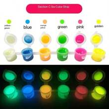 1 peça de tinta luminosa superolefina que brilha no escuro, revestimento luminoso líquido fluorescente à base de água, à prova d'água, volta às aulas, material escolar
