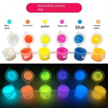 1 peça de tinta luminosa superolefina que brilha no escuro, revestimento luminoso líquido fluorescente à base de água, à prova d'água, volta às aulas, material escolar