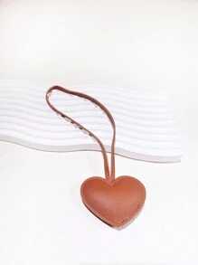 创意皮革心形手绳包包挂件精美PU爱心吊坠小件服装配饰圣诞礼物礼品感恩节复古