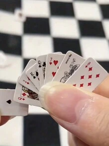 1 套/54 张迷你扑克牌派对游戏、多人纸牌游戏、微型系列、互动游戏、派对游戏、节日游戏、创意礼品、节日配件、生日派对用品、生日礼物、适合万圣节/圣诞节/感恩节的成人派对游戏 - 彩色 - 查看 3