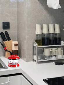 Multi Functional Manual Food Processor, 8-Cup Manual Power Crank Chopper, Meat Grinder Mixer With Transparent Container, Suitable For Vegetables, Meats, Fruits, Nuts, Herbs, Onions - Multicolor - View 1