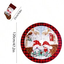 Bộ váy cây thông Noel, tạp dề Giáng sinh, tất Giáng sinh, bộ khăn trải bàn, đồ trang trí tiệc Giáng sinh mùa đông theo mùa, đồ trang trí nhà bếp trong nhà ngoài trời ngày lễ, đồ trang trí nhà cửa - Nhiều màu - Xem 7