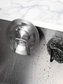 5 件不锈钢水槽收纳架 - 无需钻孔，安装方便，适用于厨房和浴室壁挂式海绵架 - 銀色 - 查看 6