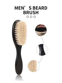 1 件装男士胡须梳、造型梳、美容刷、发刷、胡须刷 - 彩色 - 查看 9