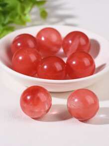 QYDCX 1 szt. Naturalna kryształowa kula, polerowana, kula wróżbiarska, dekoracja do doniczki do wnętrz, kamień równoważący energię i uzdrawiający (25 mm) - 1 szt - Zobacz 8