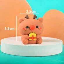 圣诞装饰 1 件快餐炸薯条、汉堡和苏打水形状铅笔刀、圣诞老人和树铅笔刀、桃子、鳄梨、菠萝铅笔刀、便携式水果铅笔刀、返校、创意、节日礼物 - 彩色 - 查看 12